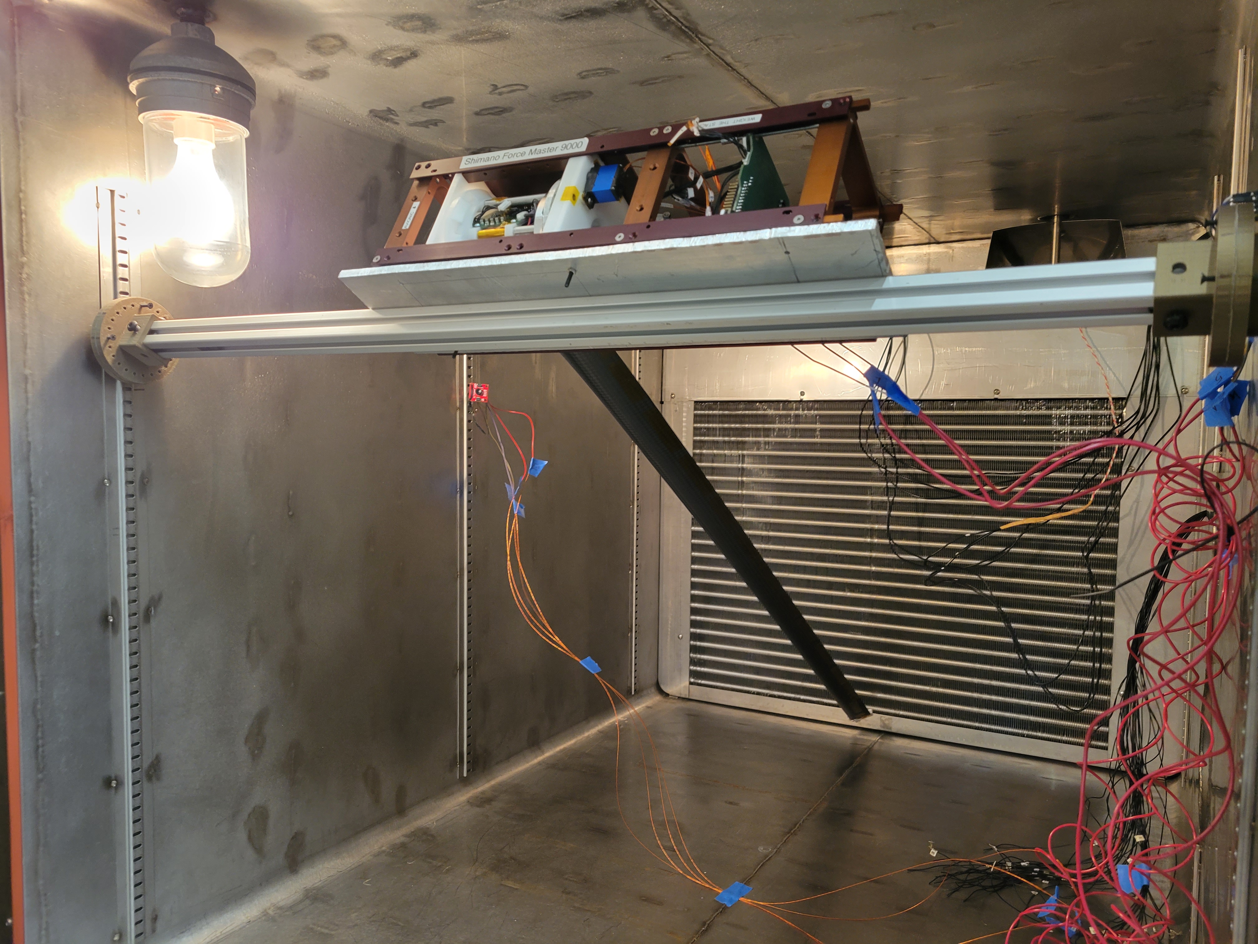 Fully Deployed Boom In T-Vac Chamber